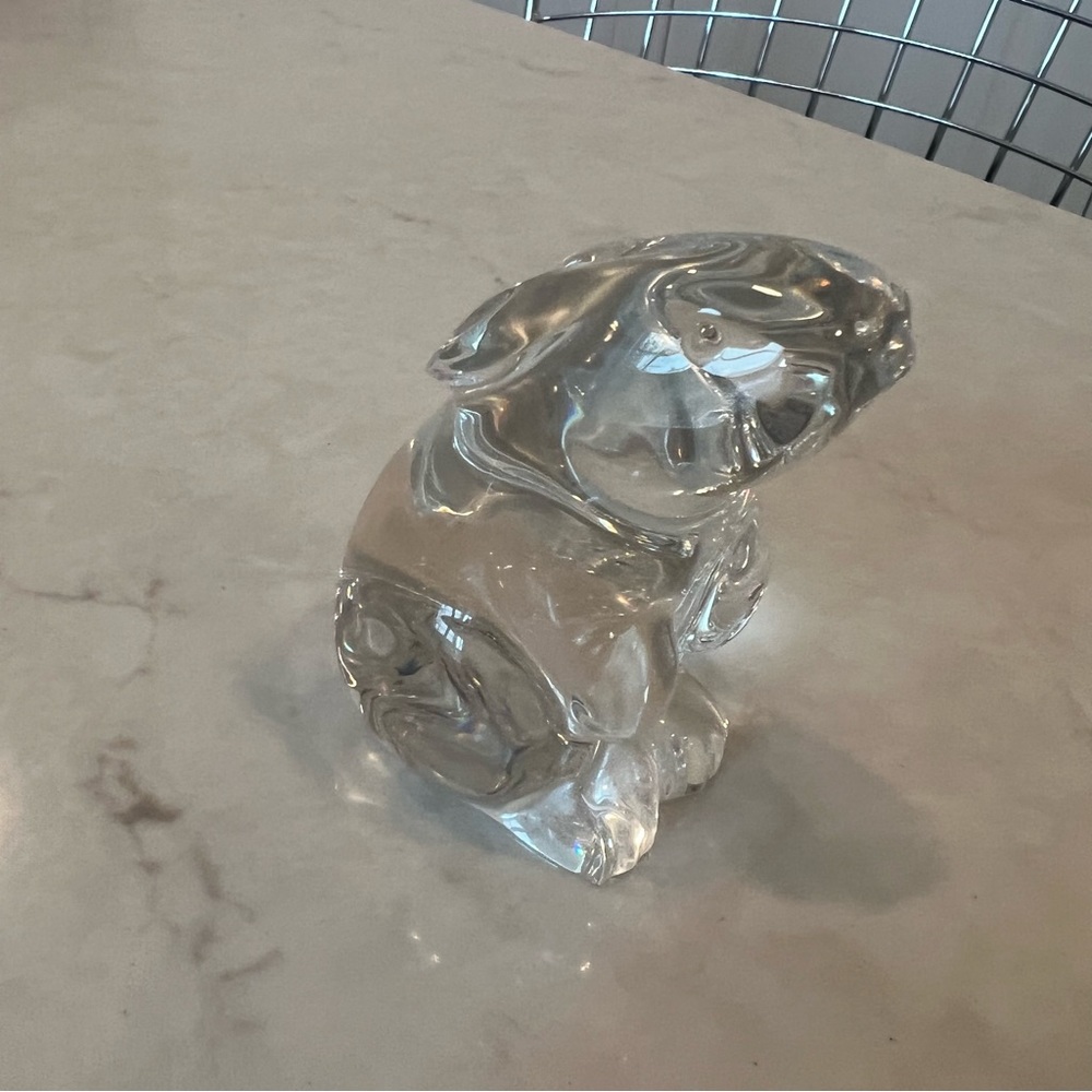 Baccarat Crystal Standing Bunny Rabbit Figurine